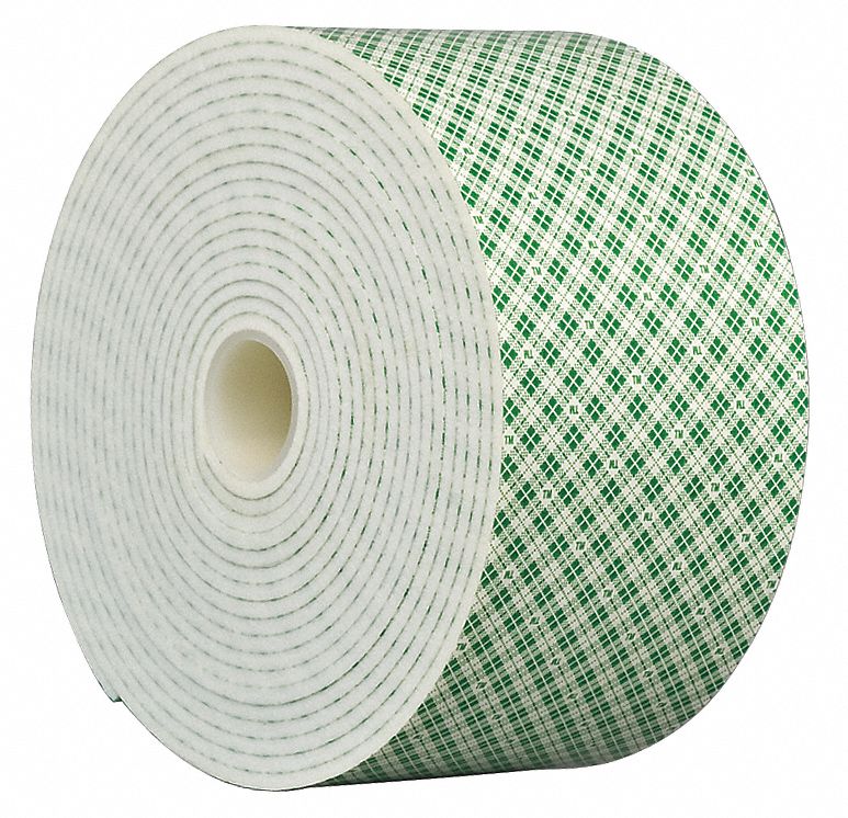Double Coated  Tape, 2 In x 5 yd., White
