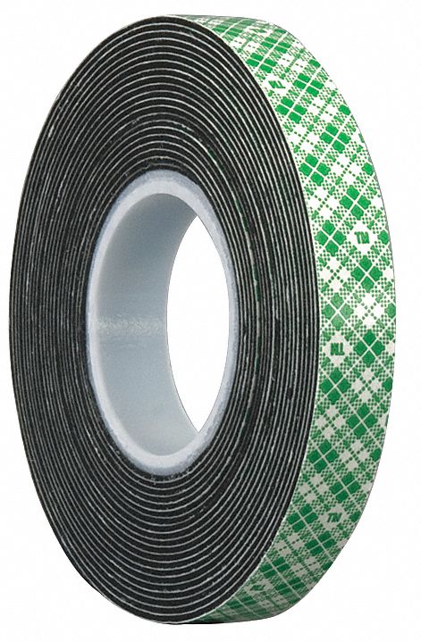 Double Coated  Tape, 2 In x 5 yd., Black