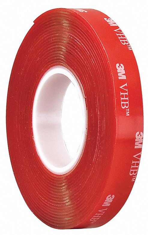 Double Sided VHB Tape, 1/2Inx5 yd., Clear