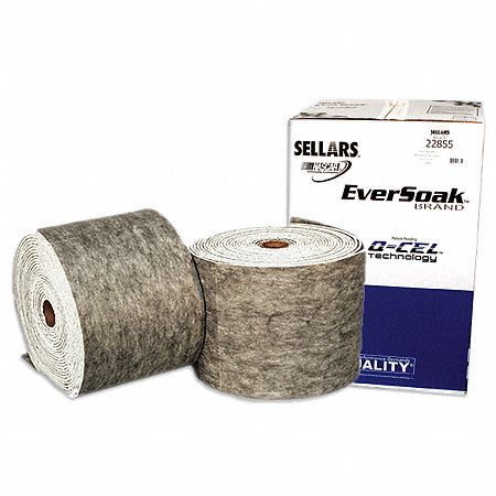 Absorbent Roll, 33 gal., 14-1/4 In. W, PK 2