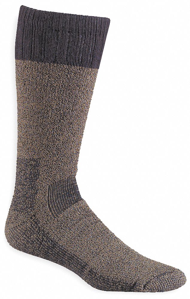 Outdoor, Socks, Over-Calf, Mens, L, Olive, 1Pr