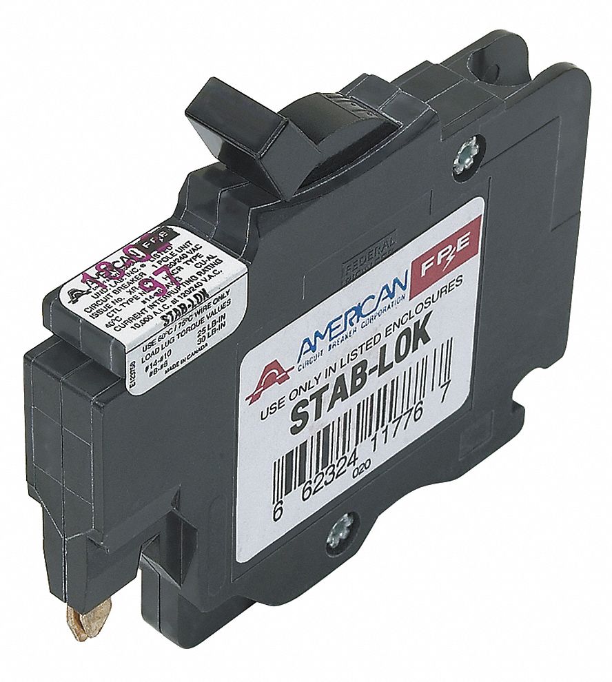 Circuit Breaker, Type NC, 1Pole, 15A
