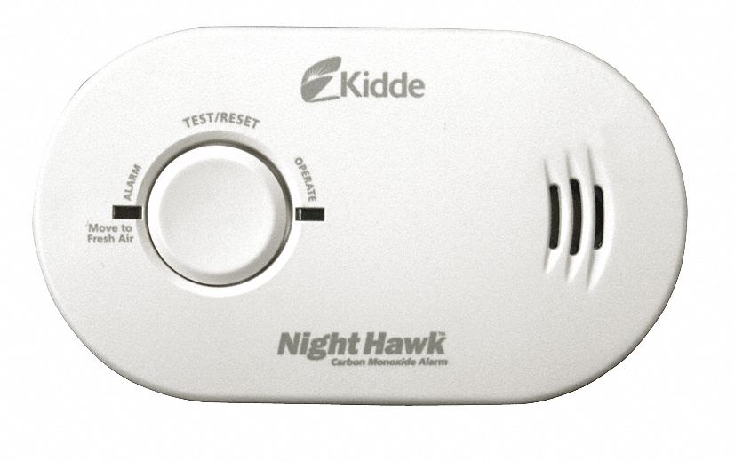 Carbon Monoxide Alarm, Electrochemical, AA