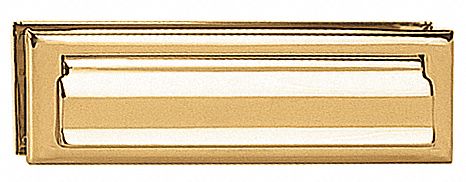 Standard Mail Slot, Letter Size, Brass