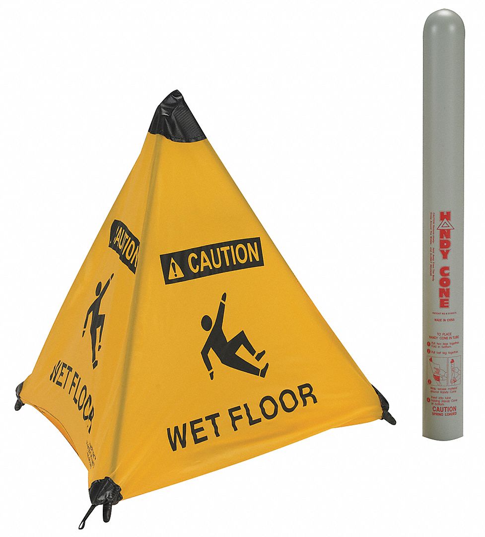 CAUTION SIGN WATCH STEP FLOOR STAND 18