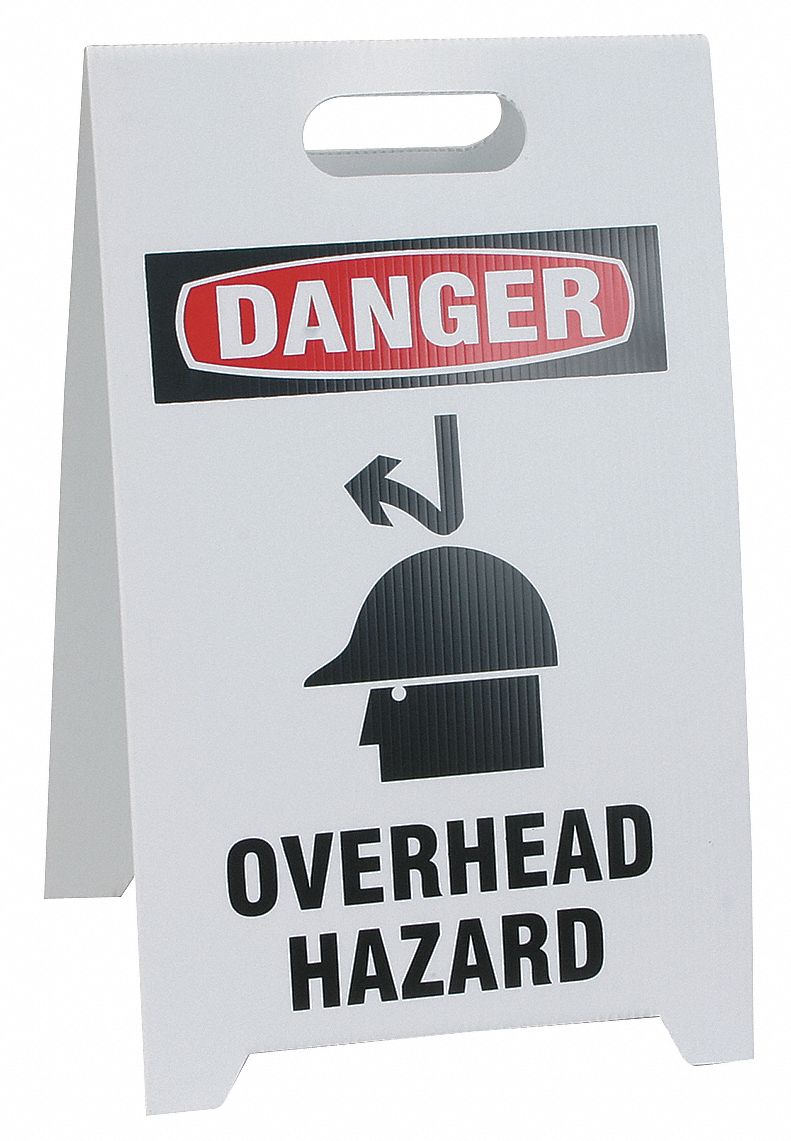 Floor Stand Safety Sign, 12 x 20