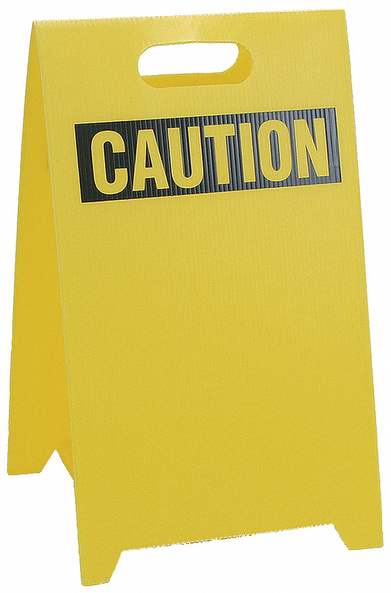 Floor Stand Safety Sign, 12 x 20