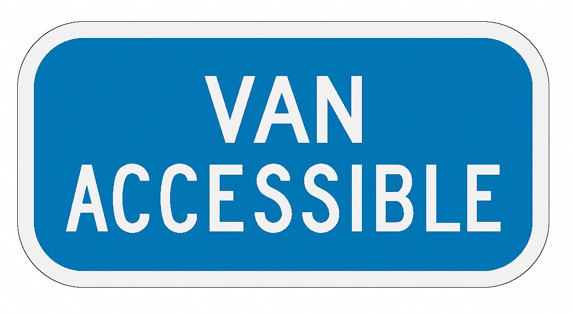 Parking Sign, 6 x 12In, WHT/BL, Text, R7-8B