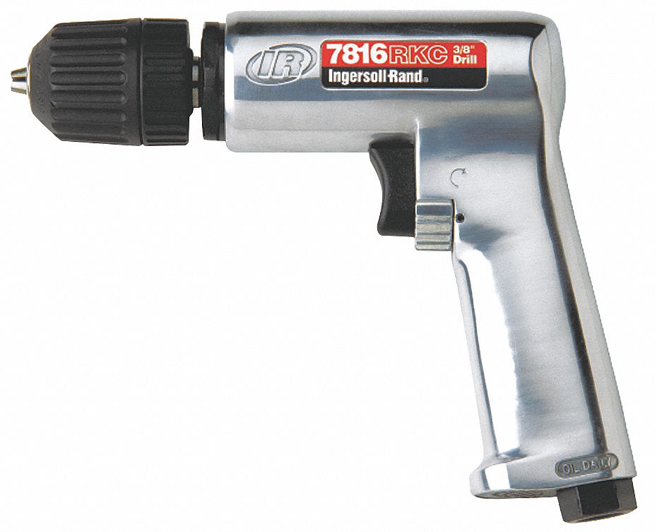 Air Drill, Industrial, Pistol, 1/2 In.
