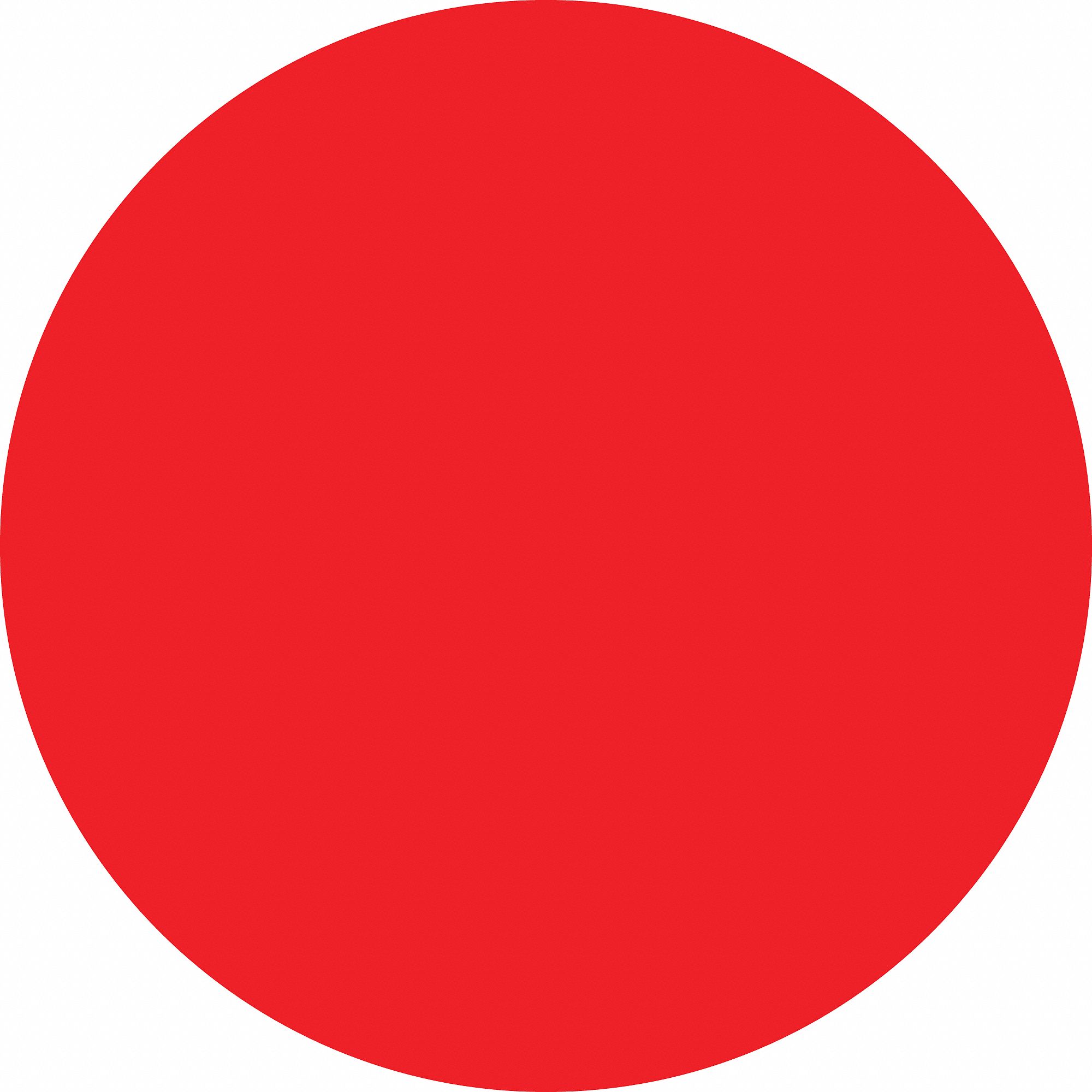 Red Dot Label, 3/4 In. H, 3/4 In. W, PK 300