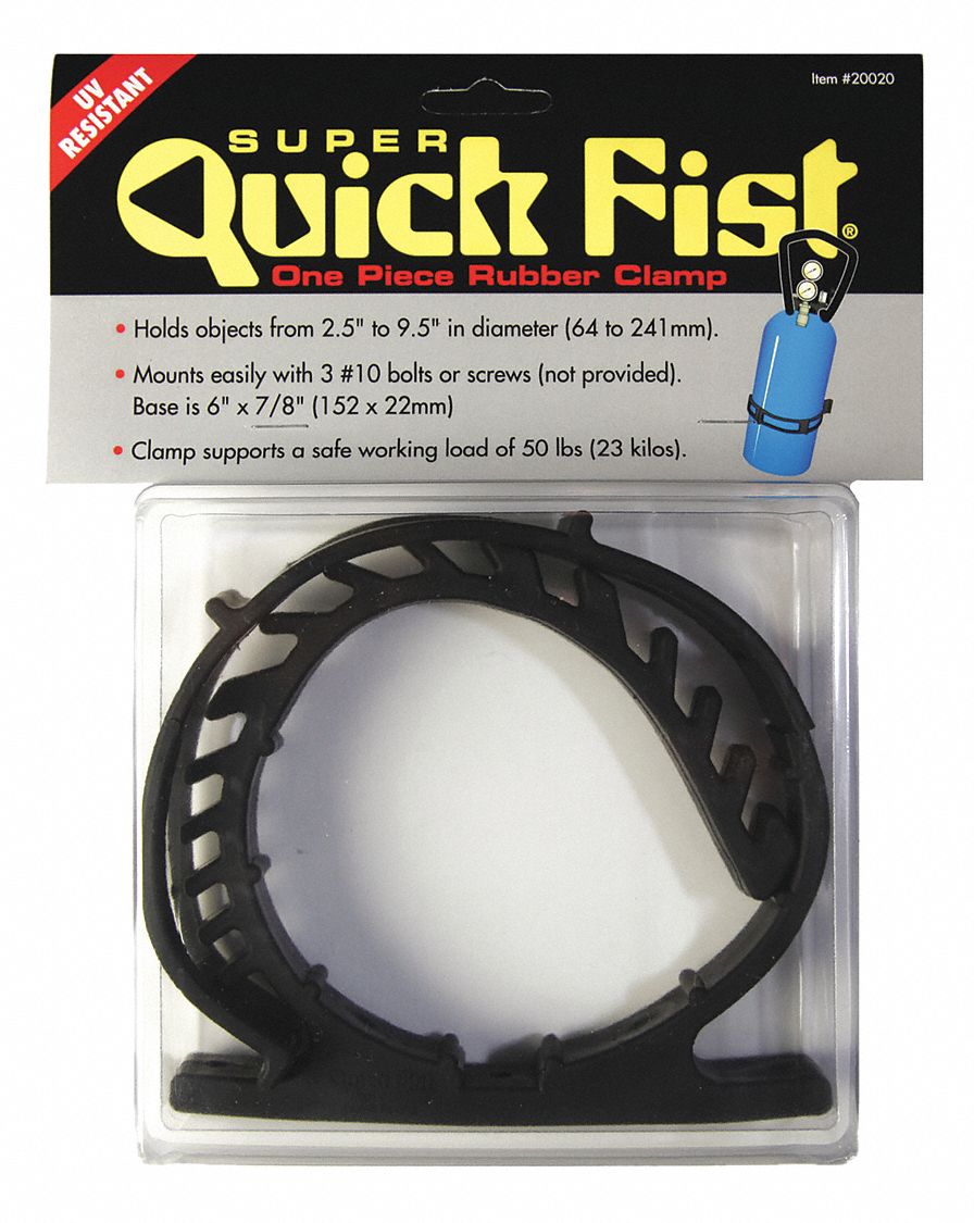 Quick Fist Rubber Clamp, 2.5 to 9.5 In