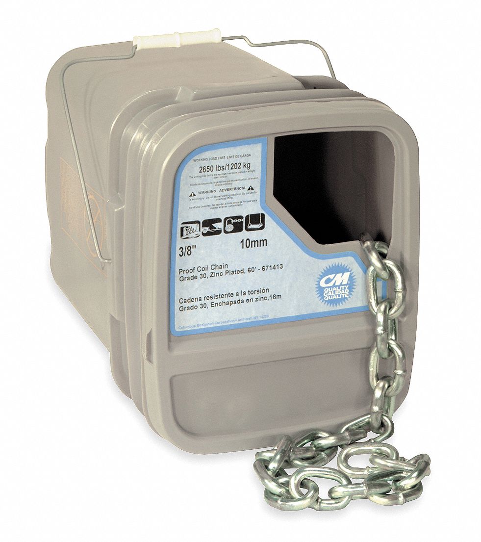 Chain, Grade 30, 5/16 Size, 90 ft., 1900 lb.