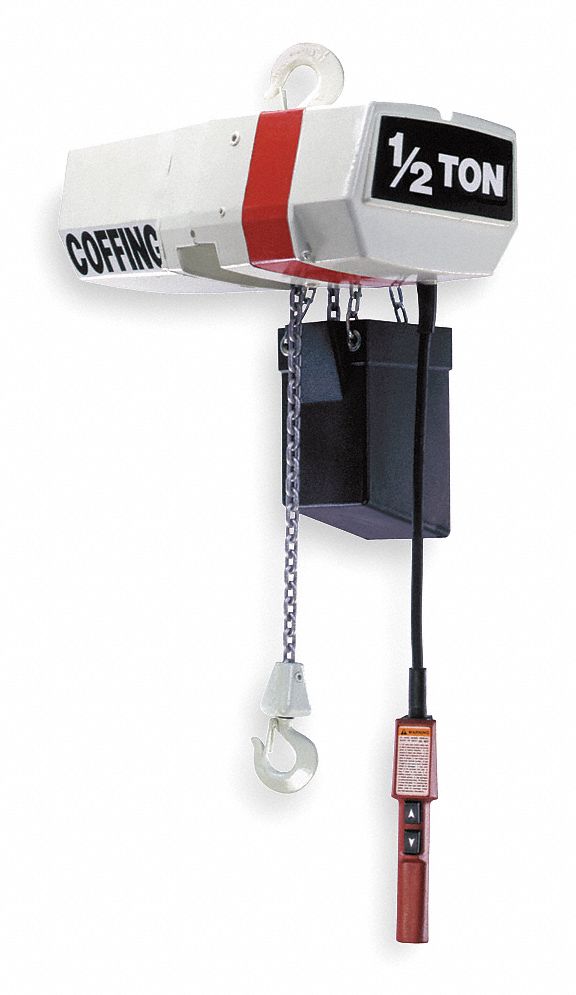 Electric Chain Hoist, 1000 lb., 16 fpm