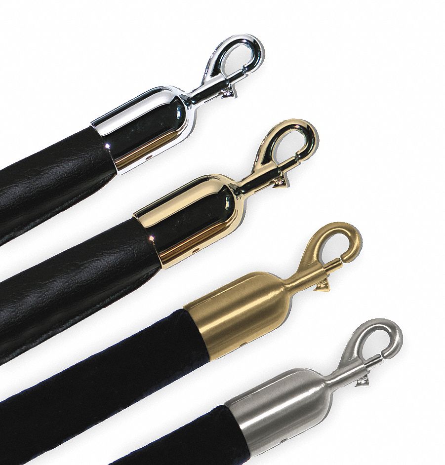 Post Rope Snap End, Polished Chrome