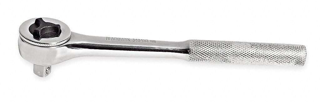 Ratchet, Round Head, 3/8 Dr, 7 1/2 In