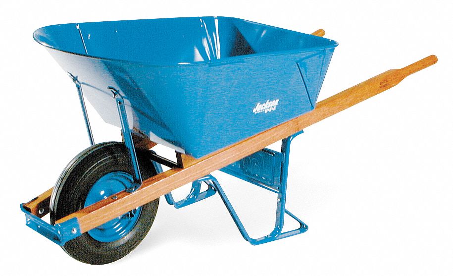 Wheelbarrow, Steel, 5.75 Cu. Ft., Pneumatic
