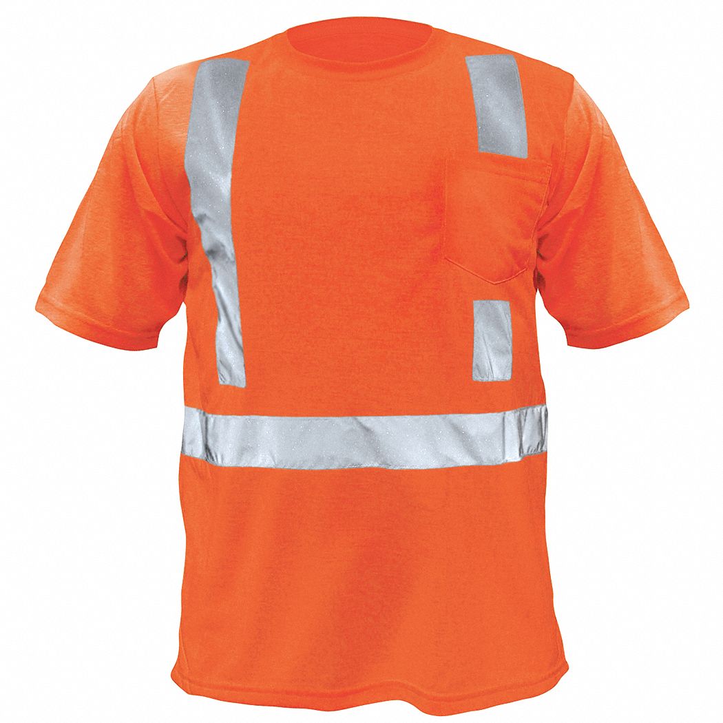 T-Shirt, Polyester, Orange, XL