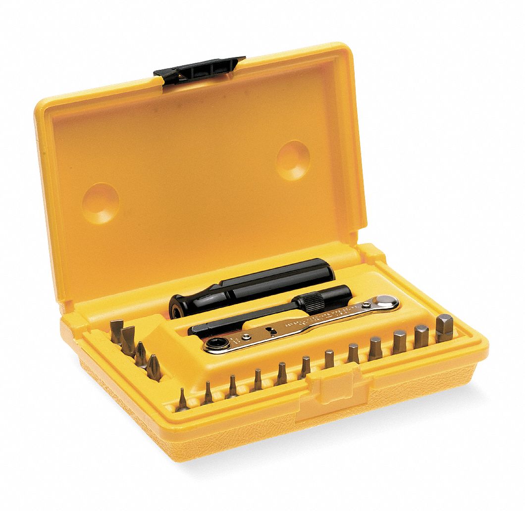 Ratchet Screwdriver Set, 19 Pc