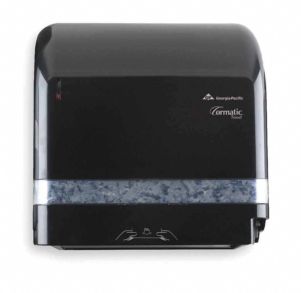 Mechanical Roll Towel Dispenser, Black