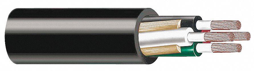 Cord, Portable, 250ft, 10/4 SOOW, Black