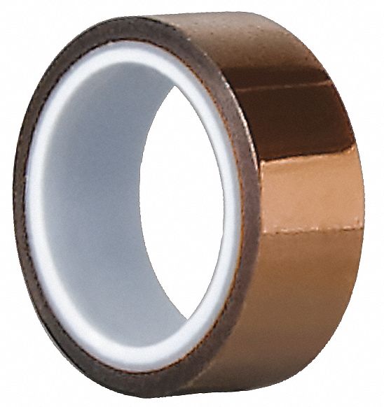 Film Tape, Polyimide, Amber, 1 In. x 5 Yd.