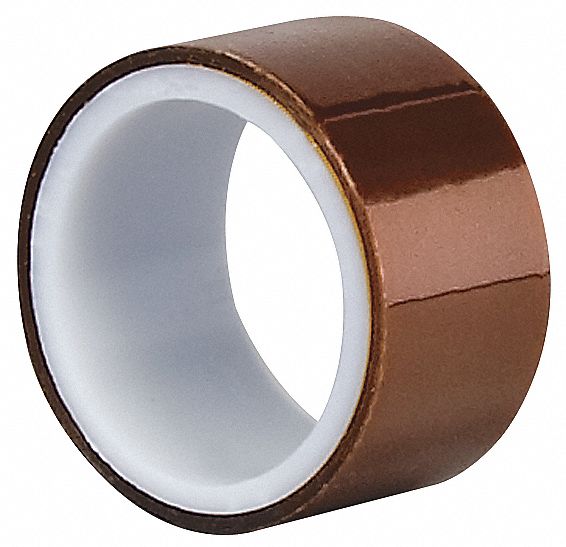Film Tape, Polyimide, Amber, 3/4 In x 5 Yd