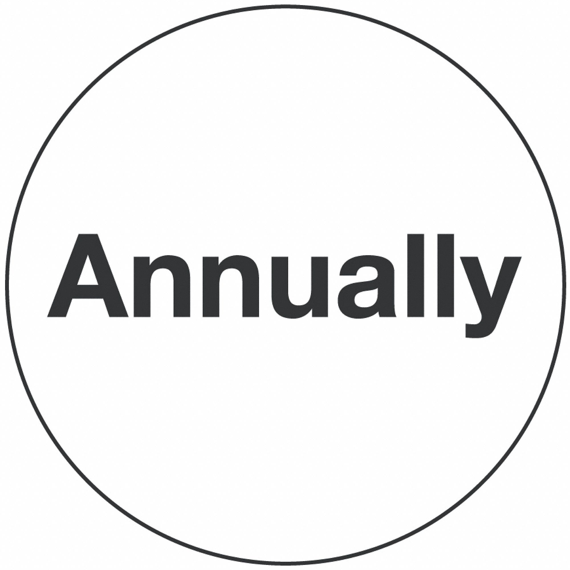Sheet of 180 Labels, Annually
