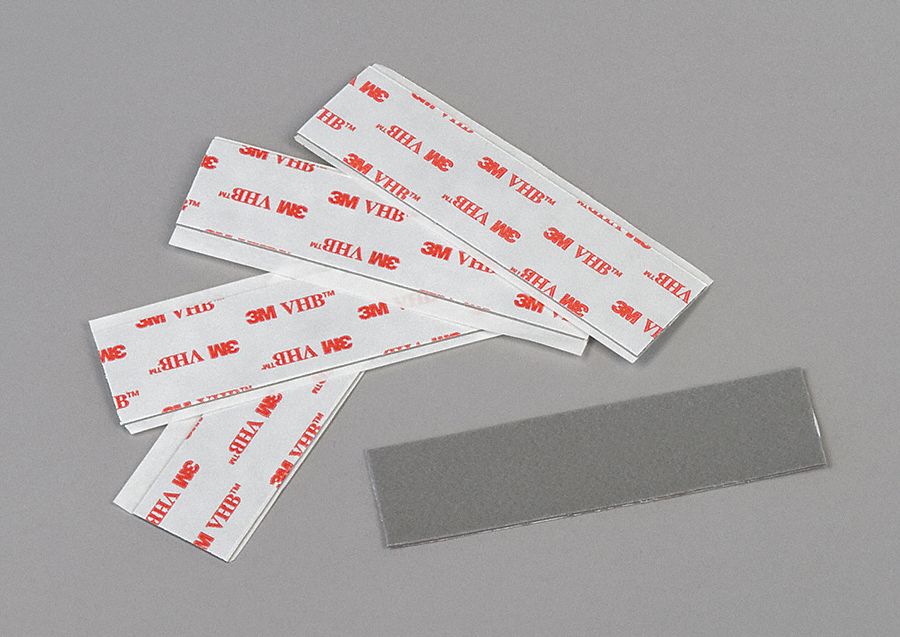 VHB Tape Shapes, 1/2 x 4In, Gray, PK5