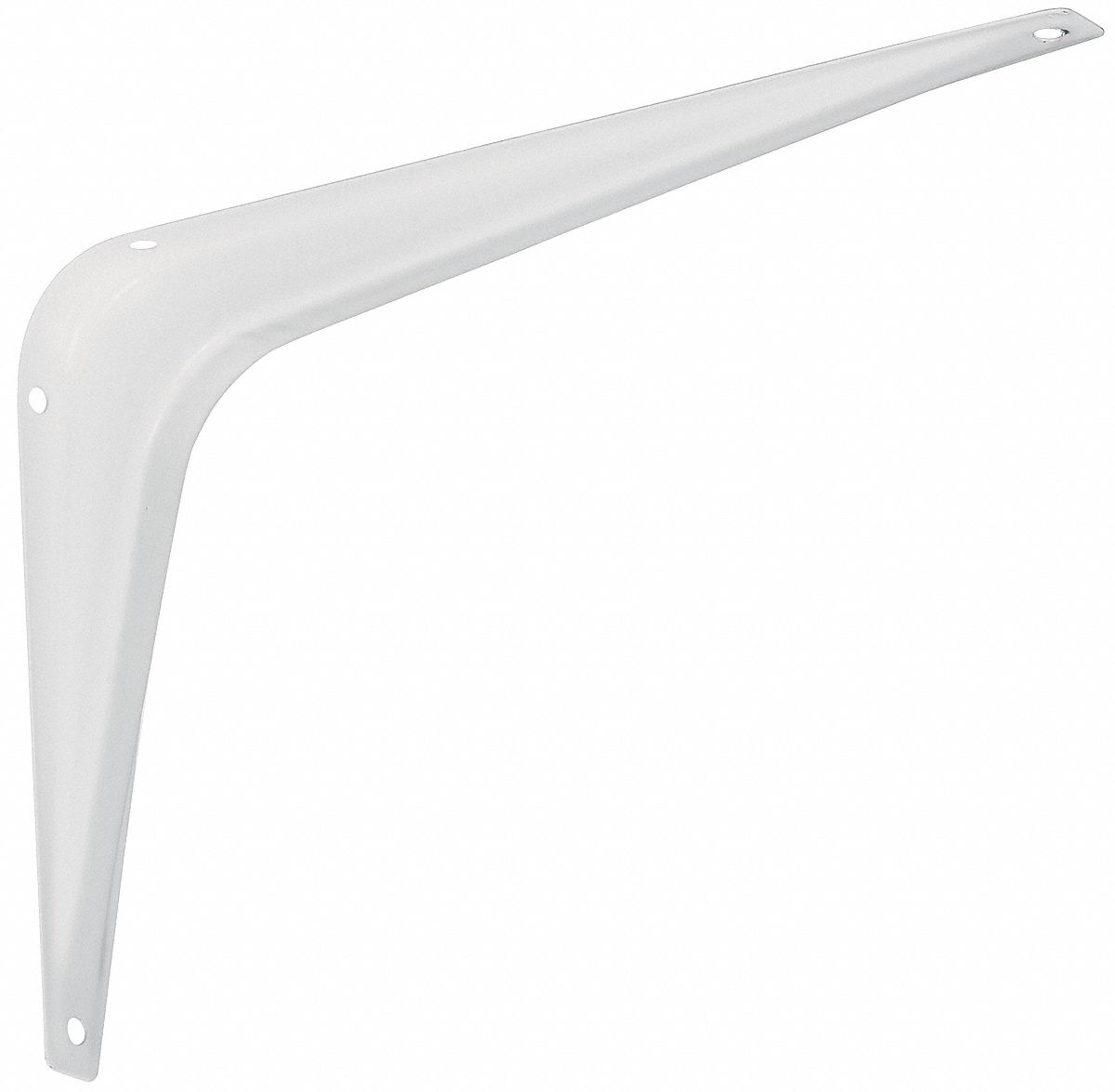 Shelf Bracket, White, 4x6 In