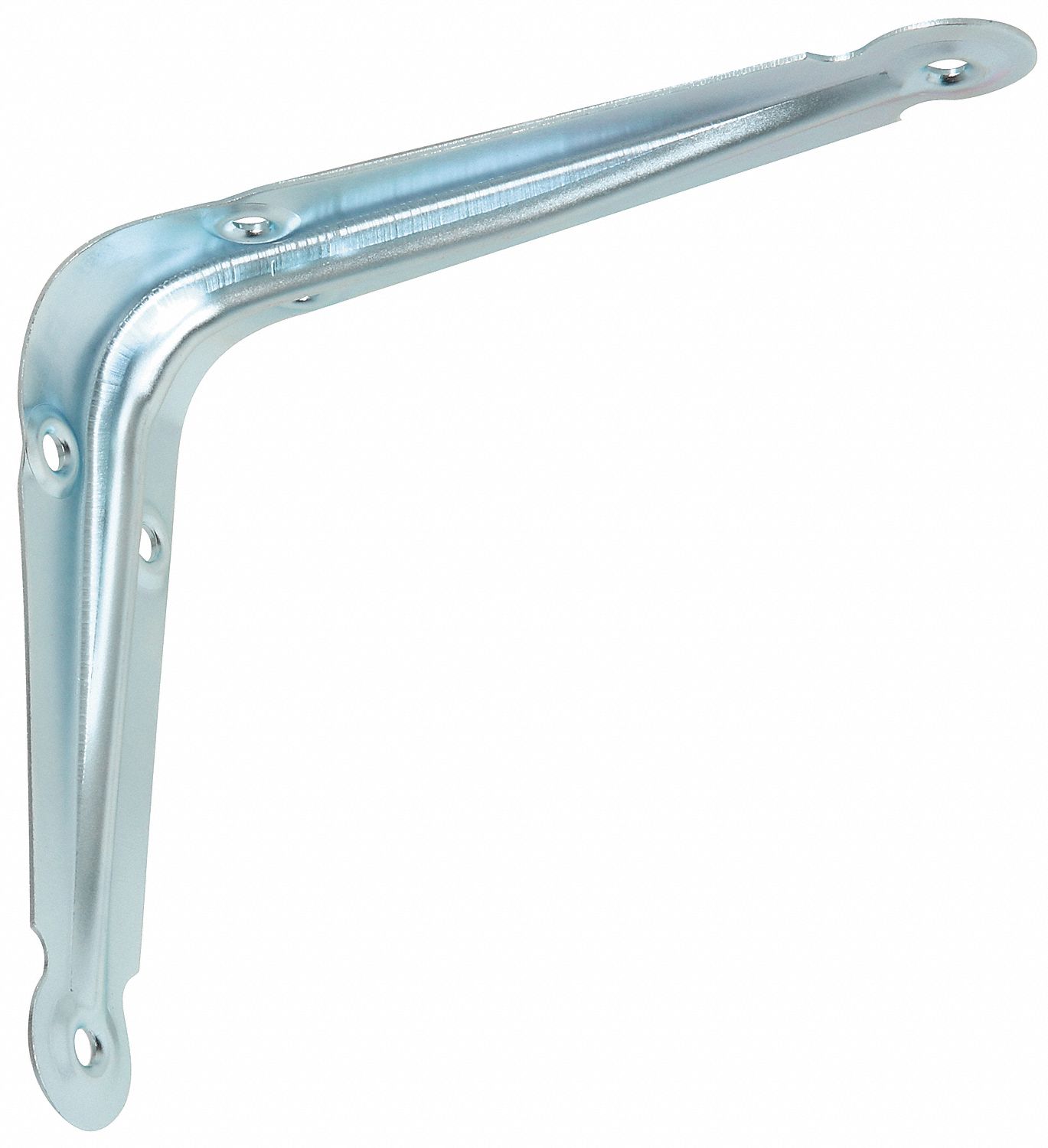 Shelf Bracket, Zinc, 5x6 In