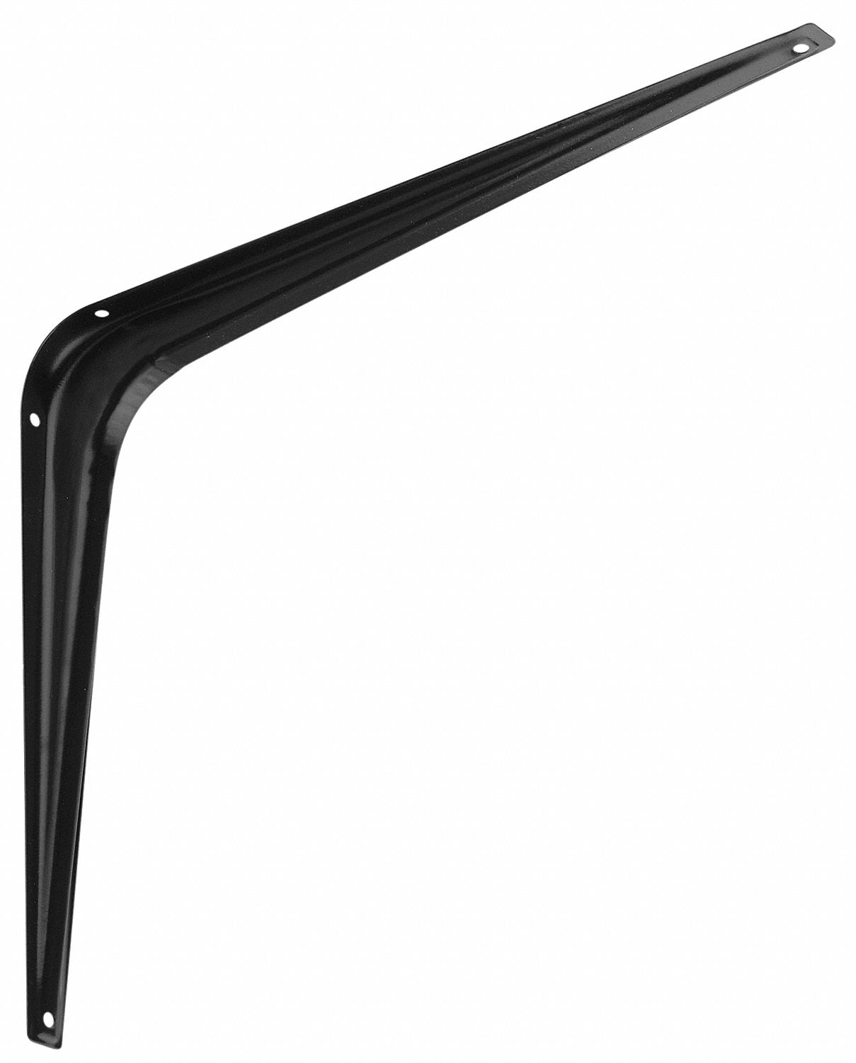 Shelf Bracket, Black, 8x6 In