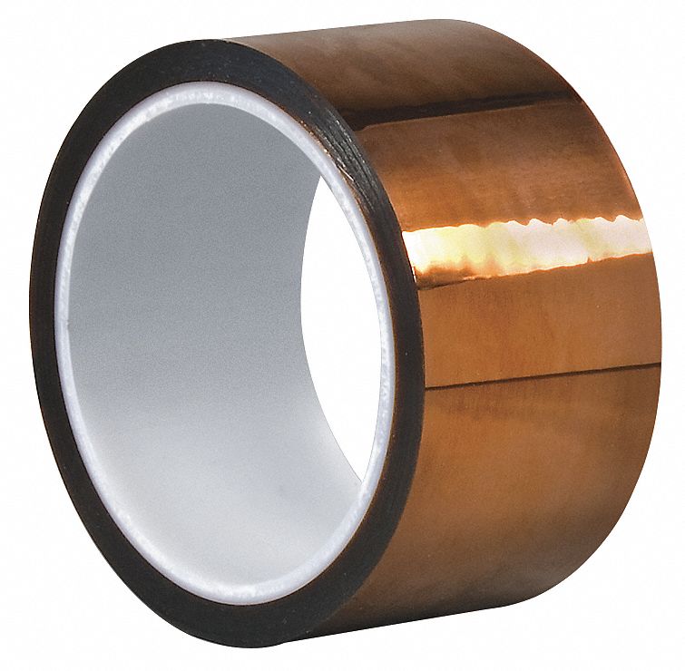 Film Tape, Polyimide, Amber, 2 In. x 50 Ft.