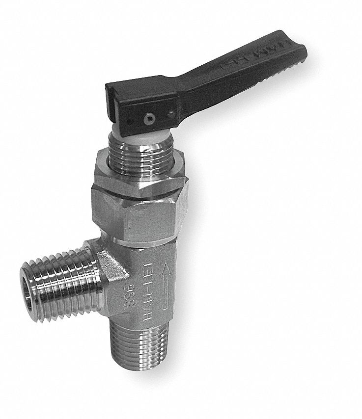 Toggle Valve, 1/4 In, Angle, Tube x MPT