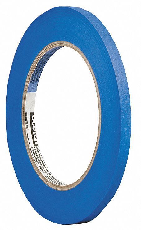 Painters Masking Tape, Blue, 1/4In x 60 Yd