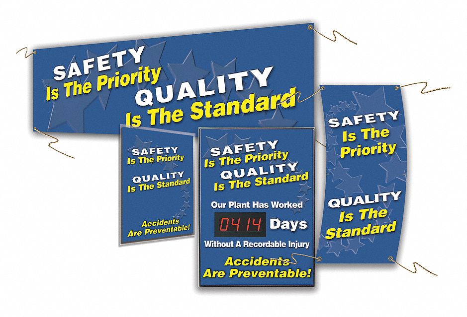 Quality Control Sign, 28 x 20In, AL, ENG