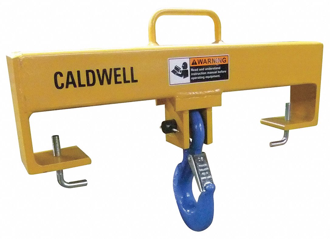 Forklift Beam, Fixed Hook, Cap 10, 000 lb