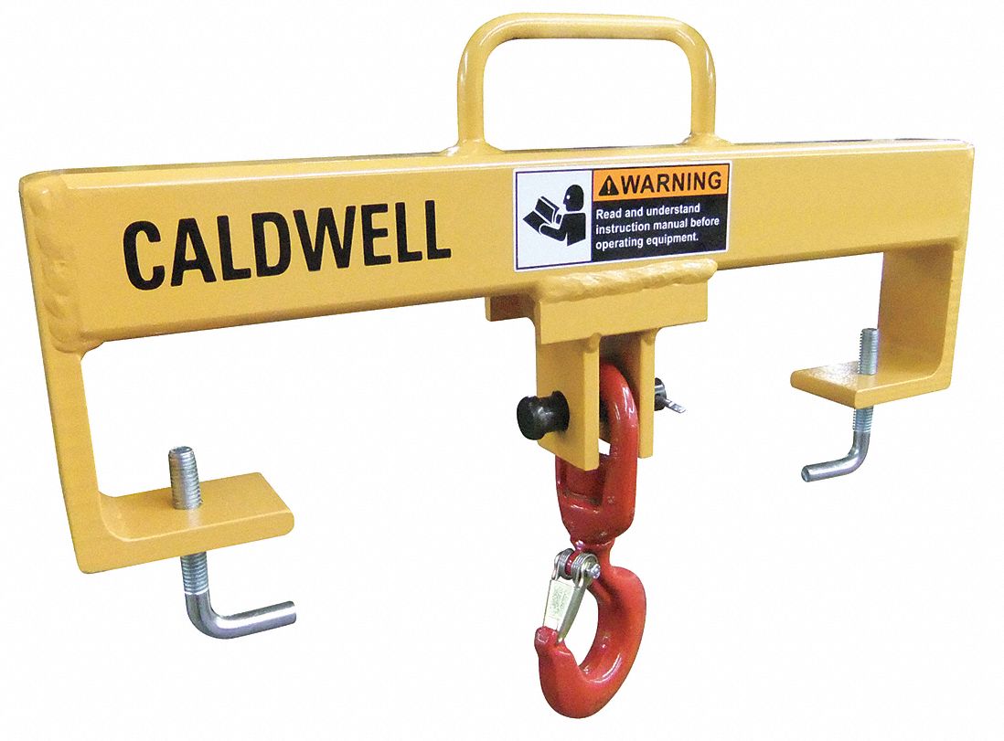 Forklift Beam, Swivel Hook, Cap 4000 lb