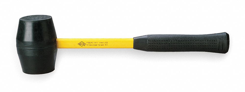 Mallet, Rubber, 1.5 Lb, Fiberglass