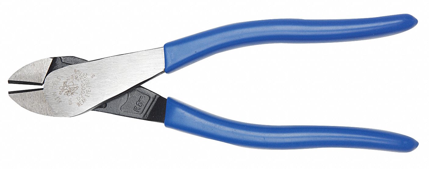 Diagonal Cut Plier, 8 In, HD, High-Leverage