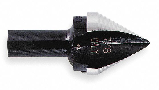 HSS Step Drill Bit, 7/8 In, Shank 3/8 In