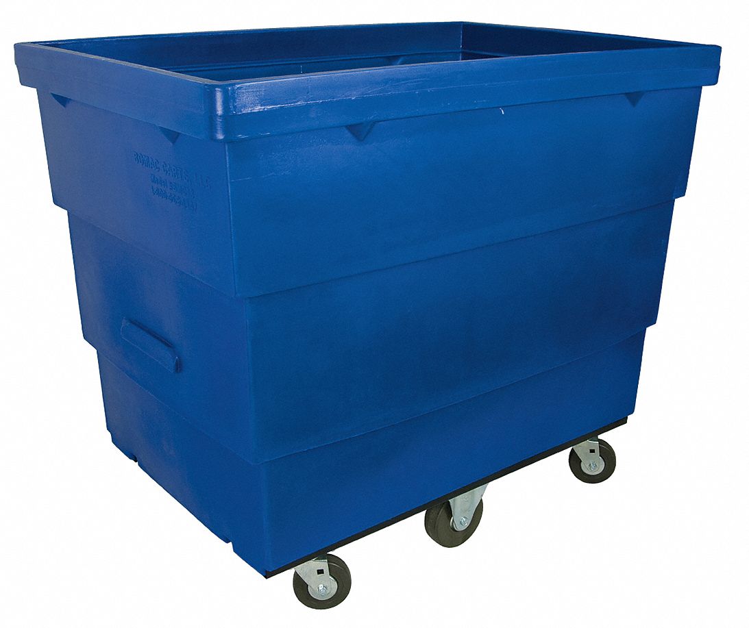 Recycle Cart, 12.6 cu ft, Blue