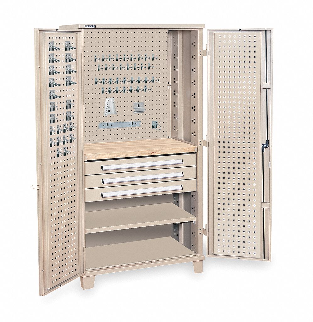Mini Workshop Cabinet, H 76, W 39, D 23, Tan