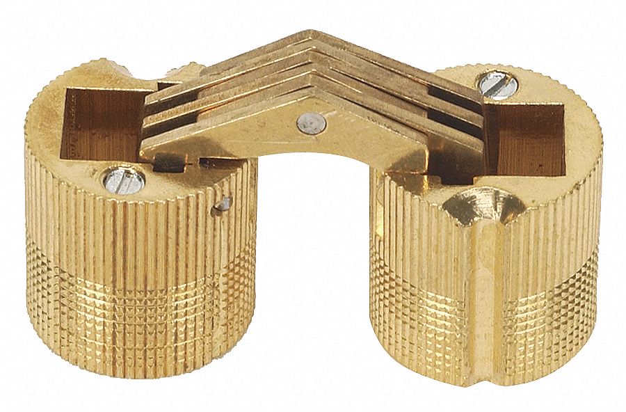 18 mm Barrel Hinge, Solid Brass