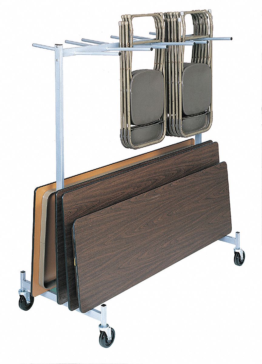 Folding Chair & Tbl Strg Cart, 800 lb.