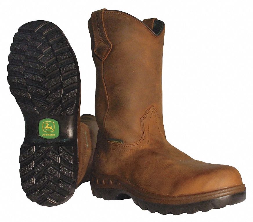 Wellington Boots, Pln, Mens, 8-1/2W, Tan, 1PR