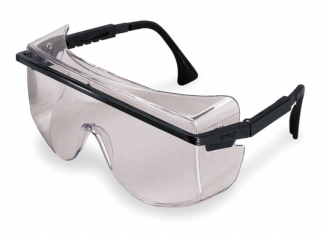 Safety Glasses, Gray, Scratch-Resistant