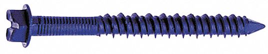 Masonry Scr, Hex, 1/4x1 1/4 L, Pk100