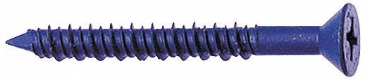 Masonry Scr, Flat, 1/4x2 3/4 L, Pk100