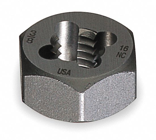 Hex Rethreading Bolt Die, Steel, M16-2.00