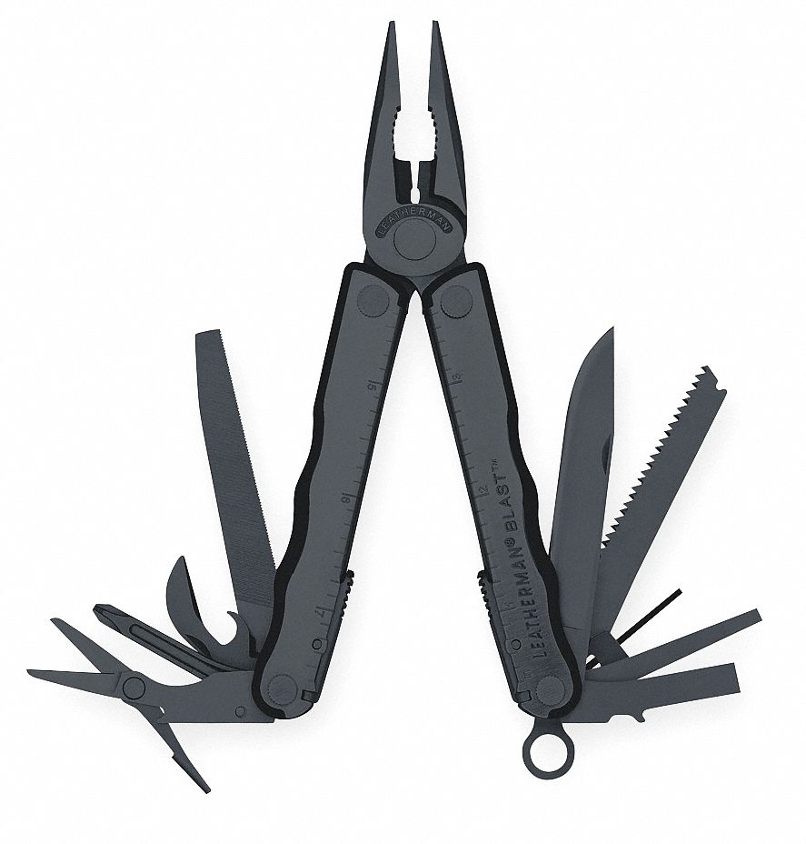 Blast, Multitool, Needlenose, Black, 16Tools